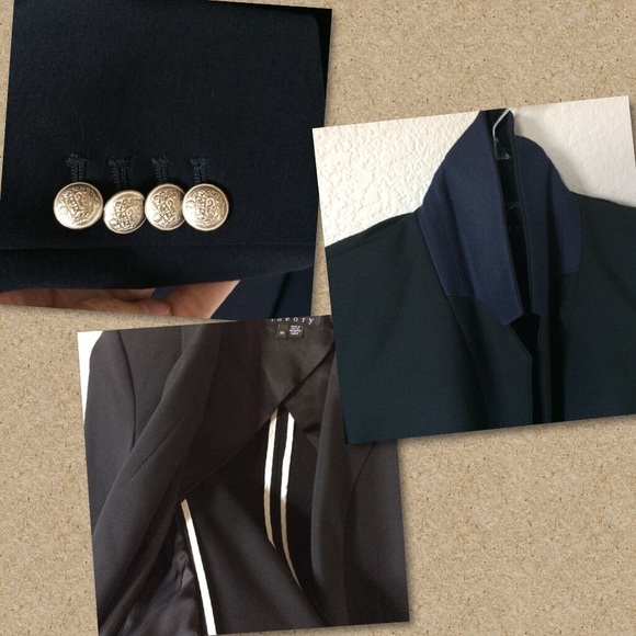 Theory timeless black blazer - Picture 7 of 8